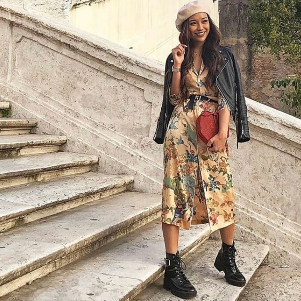 Zara button down dress